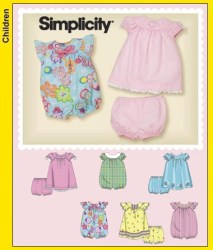 3509 BABIES LITTLE DRESS, PANTIES, ROMPER PATTERN  XXS TO LG